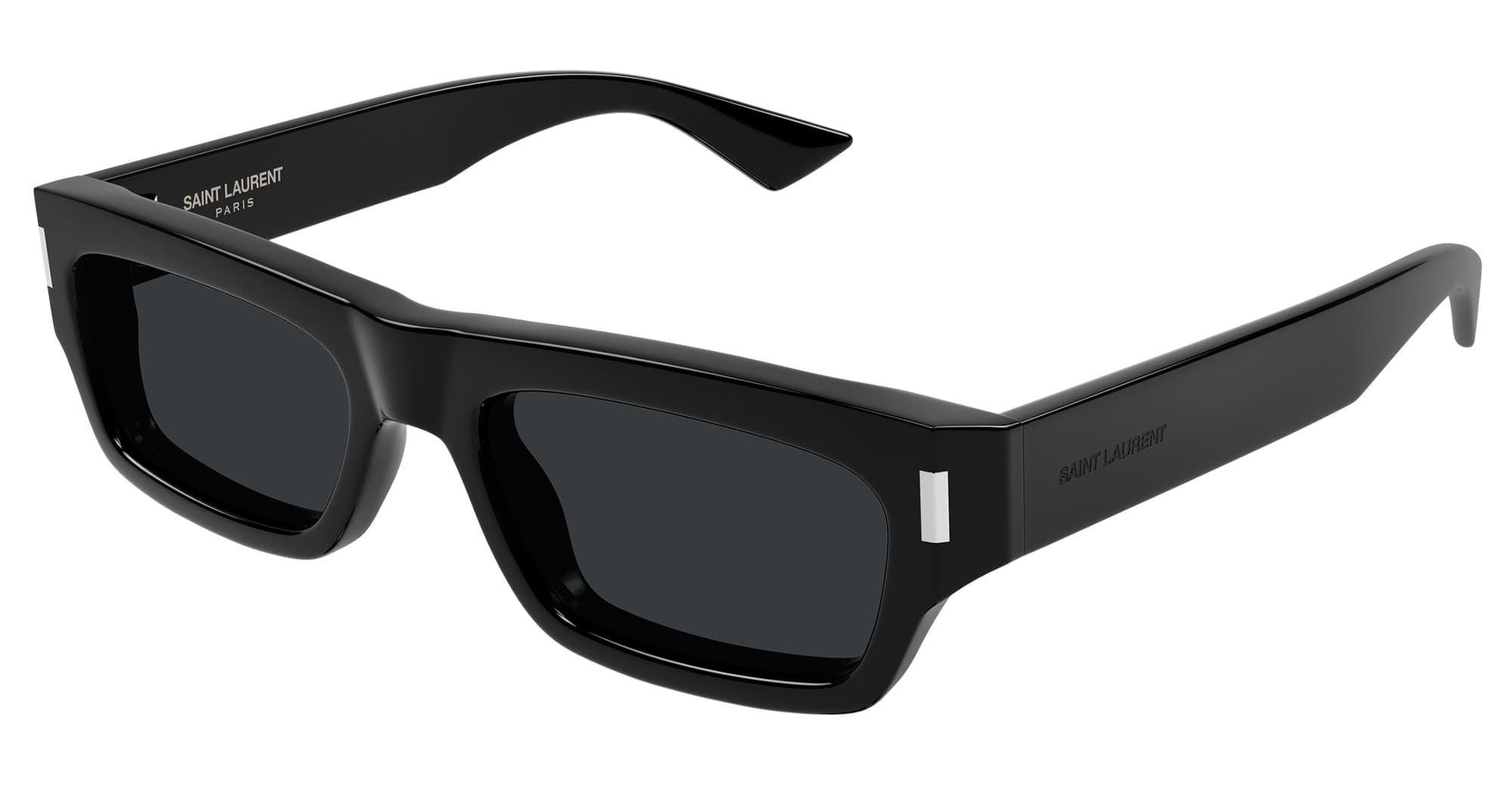 Ottica Mondello Roma - Saint Laurent - SL 837-001 - SL 837-001 - BLACK - Acetate - shape Rectangular - Black - EYEWEAR - SUNGLASSES - Unisex,Uomo,Donna,Women,Men - lens Grey - Made In Italy