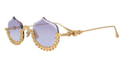 Ottica Mondello Roma - Anna-Karin Karlsson - S232-7701 - CRYSTAL MERINGUE - Gold - Titanium - shape Round - Gold - EYEWEAR - SUNGLASSES - Donna,Women - lens violet - Made In Japan