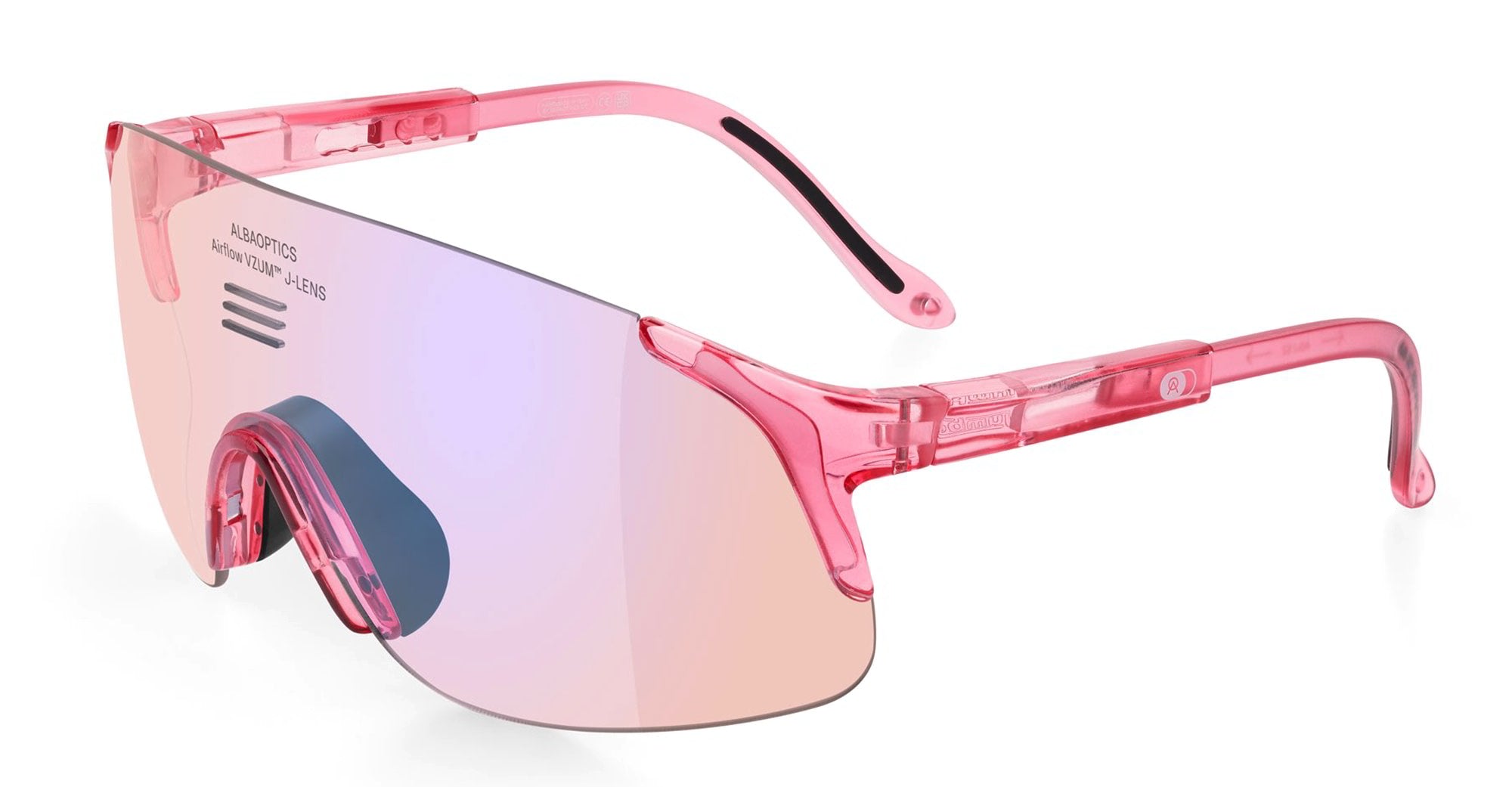 Ottica Mondello Roma - Alba Optics - 8050054518176 - JUMBO - CHERRY GLOSSY / VZUM F-LENS FLM - Tr90 - shape Mask - fuchsia - EYEWEAR - SUNGLASSES - Unisex,Uomo,Donna,Women,Men - lens purple - Made In Italy