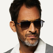 Ottica Mondello Roma - T HENRI - GMP - GTB - PULSAR - Titanium - shape Navigator - Black, gold - EYEWEAR - SUNGLASSES - Unisex,Uomo,Donna,Women,Men - lens Gradient grey - Made In Japan