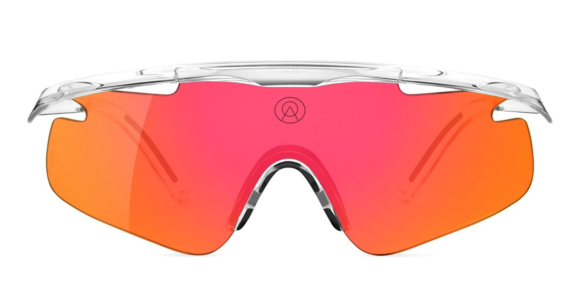 Ottica Mondello Roma - Alba Optics - 8050054518787 - MANTRA - CRYSTAL GLOSSY / VZUM F-LENS FIRE - Tr90 - shape Mask - Crystal - EYEWEAR - SUNGLASSES - Unisex,Uomo,Donna,Women,Men - lens red - Made In Italy