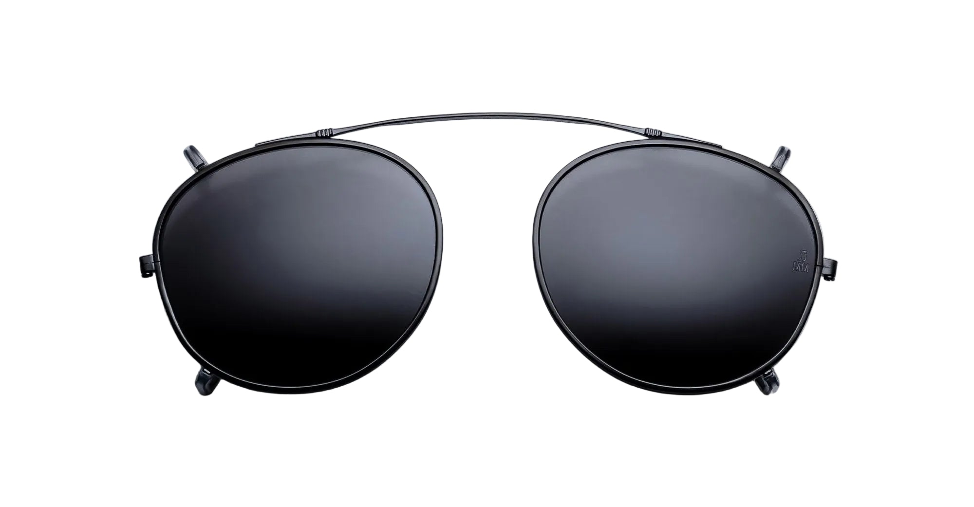 Ottica Mondello Roma - Jacques Marie Mage - JMMDYCP-88 - DEMONCEY CLIP ON - BLACK - Titanium - shape Round - Black - EYEWEAR - SUNGLASSES - Unisex,Uomo,Donna,Women,Men - lens Black - Made In Japan