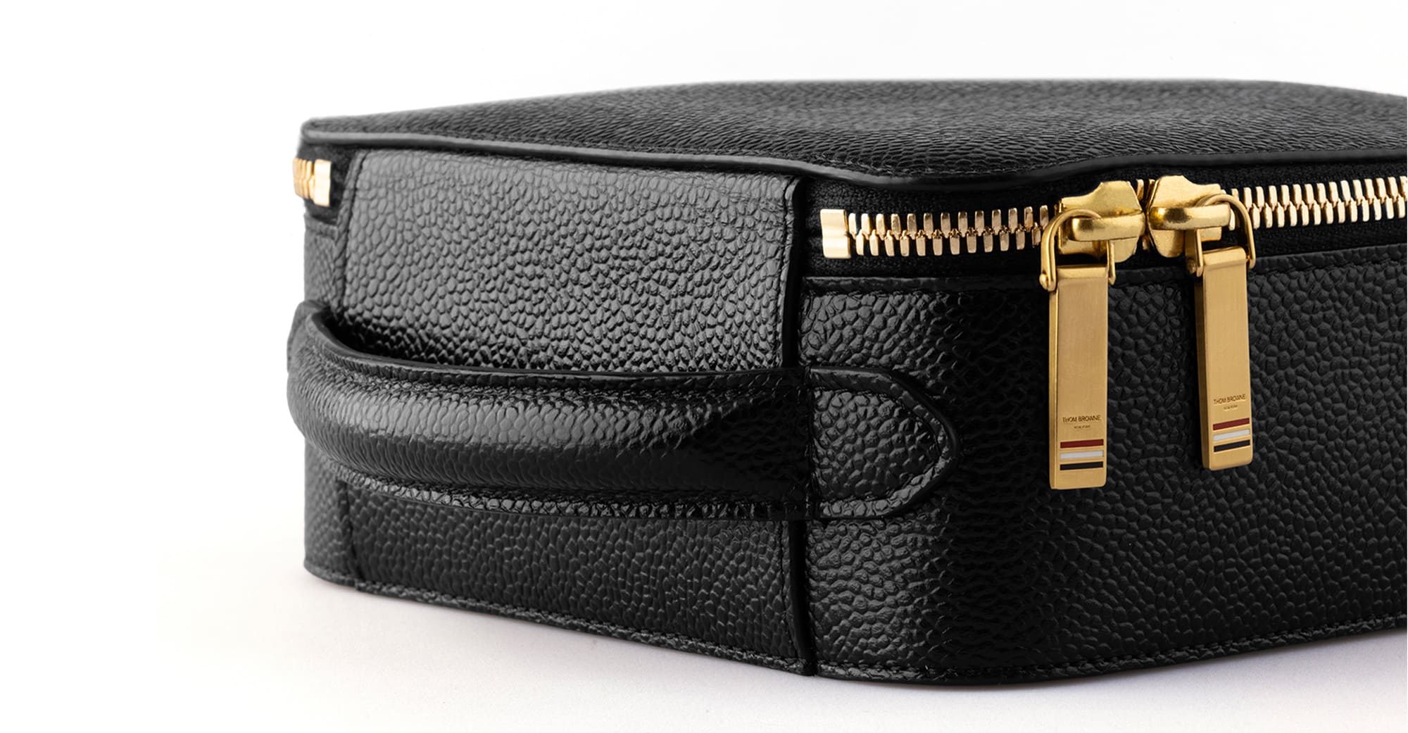 Eyewear leather travel case - black
