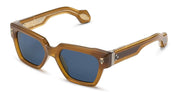 Ottica Mondello Roma - T HENRI - UAP - UTOPIA - PATINA - Acetate - shape Squared - brown - EYEWEAR - SUNGLASSES - Unisex,Uomo,Donna,Women,Men - lens Blue - Made In Japan