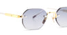 Ottica Mondello Roma - Sato - TEREBELLUM-II-S703 - TEREBELLUM II - YELLOW GOLD / PLATINUM - Titanium - shape Squared - yellow gold - EYEWEAR - SUNGLASSES - Uomo,Men - lens Gradient blue - Made In Japan
