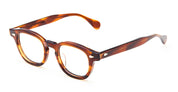 Ottica Mondello Roma - Julius Tart - JTPL-102G - AR 46X24 - AMBER RX - Acetate - shape Panto - Havana - EYEWEAR - EYEGLASSES - Unisex,Uomo,Donna,Women,Men - lens Clear - Made In Japan