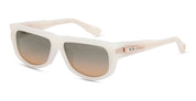 Ottica Mondello Roma - DITA - DTS753-A-03 - PRIDM -  SWANSHELL / WHITE GOLD / WHITE - Acetate - shape Rectangular - White - EYEWEAR - SUNGLASSES - Unisex,Uomo,Donna,Women,Men - lens Gradient grey - Made In Japan