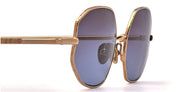 Ottica Mondello Roma - Ahlem - AHL.001211.SUN - Colombe - Peony Gold / Blue Gradient (Limited Ed.) - Metal - shape Oval - Gold - EYEWEAR - SUNGLASSES - Unisex,Uomo,Donna,Women,Men - lens Gradient blue - Made In France