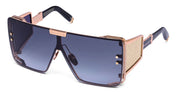 Ottica Mondello Roma - Balmain - BPS-102N-146 - WONDER BOY - ROSE GOLD / BLACK - Titanium - shape Mask - rose gold - EYEWEAR - SUNGLASSES - Unisex,Uomo,Donna,Women,Men - lens Gradient grey - Made In Japan