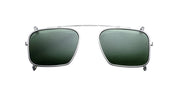 Ottica Mondello Roma - Jacques Marie Mage - JMMMSCP-41 - MOSCOVA CLIP ON - SILVER - Titanium - shape Rectangular - Silver - EYEWEAR - SUNGLASSES - Unisex,Uomo,Donna,Women,Men - lens Green - Made In Japan