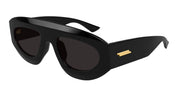 Ottica Mondello Roma - Bottega Veneta - BV1358S-001 - BV1358S-001 - BLACK - Acetate - shape Pilot - Havana - EYEWEAR - SUNGLASSES - Unisex,Uomo,Donna,Women,Men - lens Grey - Made In Japan