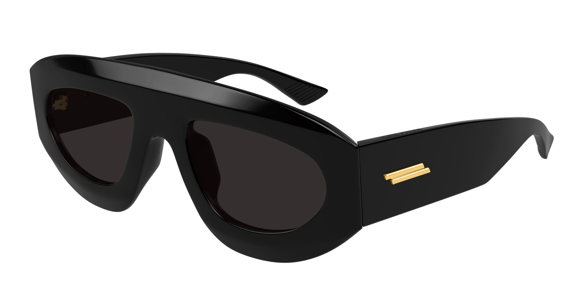 Ottica Mondello Roma - Bottega Veneta - BV1358S-001 - BV1358S-001 - BLACK - Acetate - shape Pilot - Havana - EYEWEAR - SUNGLASSES - Unisex,Uomo,Donna,Women,Men - lens Grey - Made In Japan