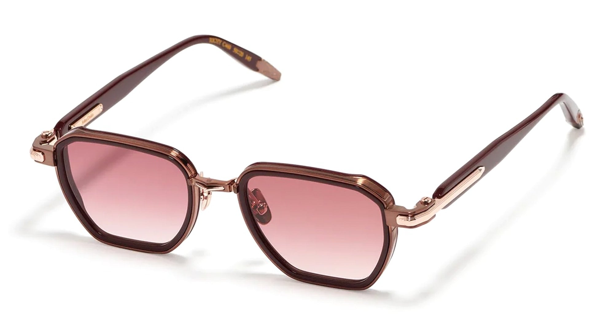 Ottica Mondello Roma - John Dalia - RICHY-C460 - RICHY - C460 Burgundy - Brushed Copper / Rose Gold - Acetate - shape Panto - burgundy - EYEWEAR - SUNGLASSES - Unisex,Uomo,Donna,Women,Men - lens red - Made In France