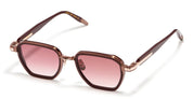 Ottica Mondello Roma - John Dalia - RICHY-C460 - RICHY - C460 Burgundy - Brushed Copper / Rose Gold - Acetate - shape Panto - burgundy - EYEWEAR - SUNGLASSES - Unisex,Uomo,Donna,Women,Men - lens red - Made In France