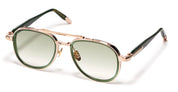 Ottica Mondello Roma - John Dalia - AKIRA-C432 - AKIRA - C432 Dark Green Translucid / Rose Gold - Metal - shape Aviator - green, gold - EYEWEAR - SUNGLASSES - Unisex,Uomo,Donna,Women,Men - lens Gradient green - Made In France