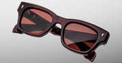 Ottica Mondello Roma - Jacques Marie Mage - JMMDEX-18M - DEALAN 53 - AMARENA - Acetate - shape Squared - red - EYEWEAR - SUNGLASSES - Unisex,Uomo,Donna,Women,Men - lens red - Made In Japan