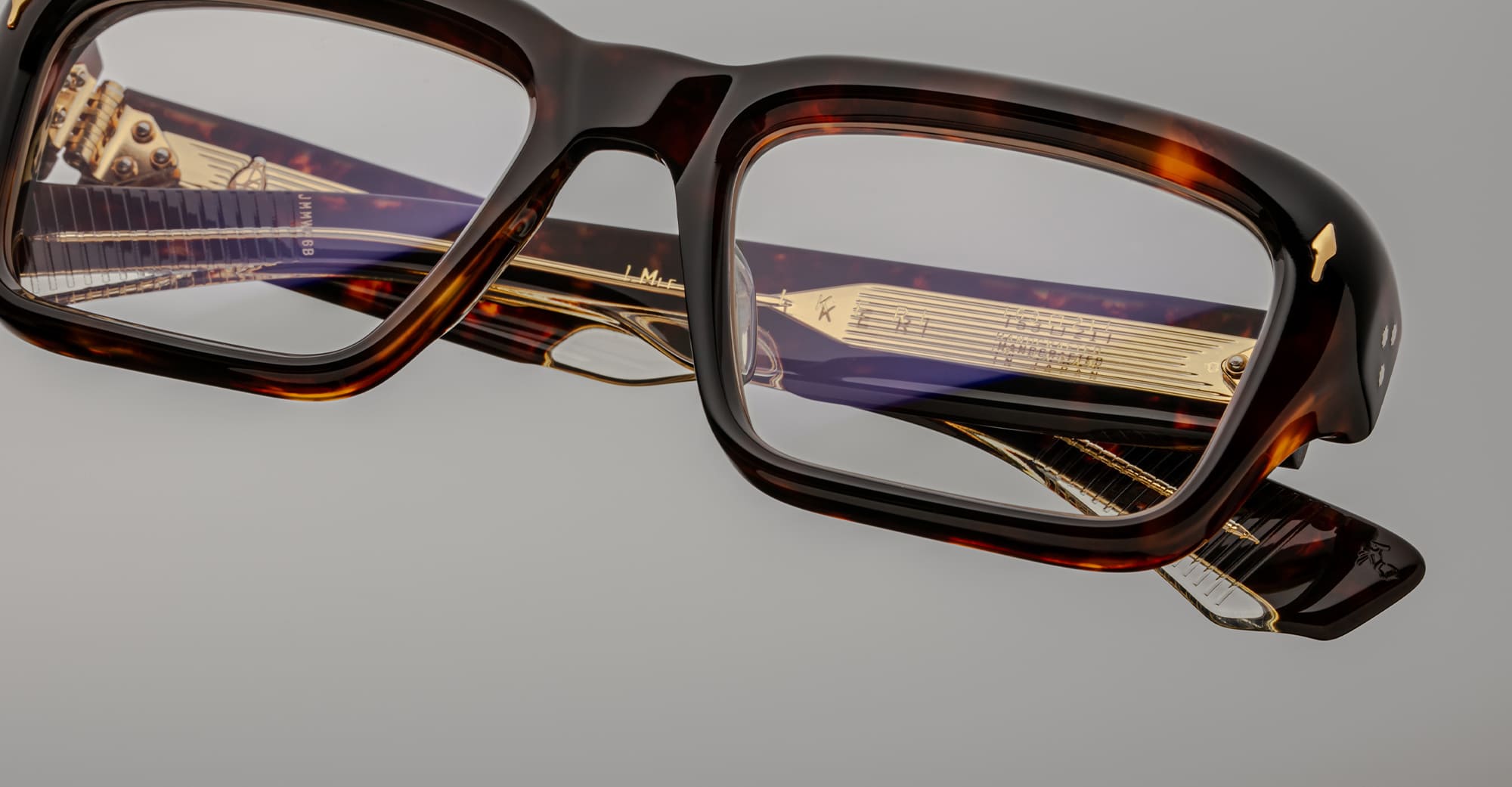 Ottica Mondello Roma - Jacques Marie Mage - JMMWKRX-6B - WALKER - HAVANA 6 - Acetate - shape  - black, burgundy - EYEWEAR - SUNGLASSES - Uomo,Men - lens  - Made In Japan
