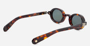 Ottica Mondello Roma - Sato - Altair-TT-AG-1 - Altair - Tokyo Tortoise / Antique Gold - Acetate - shape Oval - Tortoise - EYEWEAR - SUNGLASSES - Unisex,Uomo,Donna,Women,Men - lens Green - Made In Japan