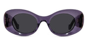 Ottica Mondello Roma - Loewe - LW40175U4981A - ANAGRAM PURPLE CAT-EYE SUNGLASSES - Acetate - shape Oval - purple - EYEWEAR - SUNGLASSES - Donna,Women - lens Grey - Made In Italy