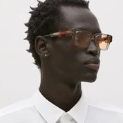 Ottica Mondello Roma - Kuboraum - KRSI01LWG000002R - MASK I01 LWG - LIGHT WARM GREY - Acetate - shape Rectangular - grey - EYEWEAR - SUNGLASSES - Unisex,Uomo,Donna,Women,Men - lens orange - Made In Italy