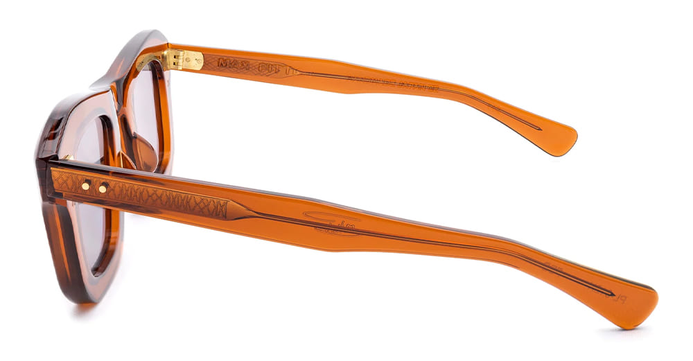 Ottica Mondello Roma - Max Pittion - MXPL-017H - MONSTRE 44 - FRENCH BEER DARK / LIGHT GREY LENS - Acetate - shape  - brown - EYEWEAR - SUNGLASSES - Unisex,Uomo,Donna,Women,Men - lens  - Made In Japan