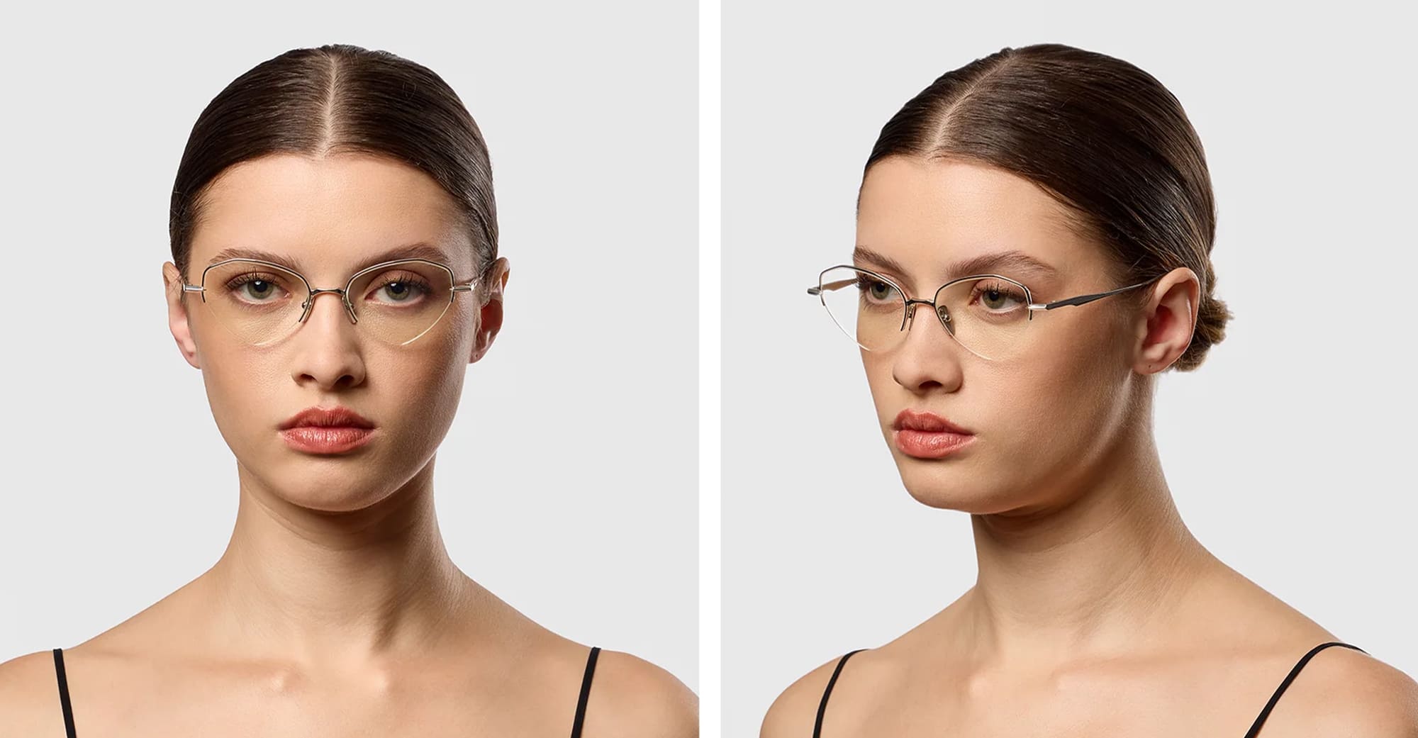 Ottica Mondello Roma - DITA - DTX193-A-03 - LUNARI - SILVER RX - Titanium - shape Cat-eye - Silver - EYEWEAR - EYEGLASSES - Donna,Women - lens 24h - Made In Japan