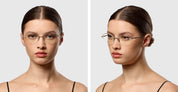 Ottica Mondello Roma - DITA - DTX193-A-03 - LUNARI - SILVER RX - Titanium - shape Cat-eye - Silver - EYEWEAR - EYEGLASSES - Donna,Women - lens 24h - Made In Japan