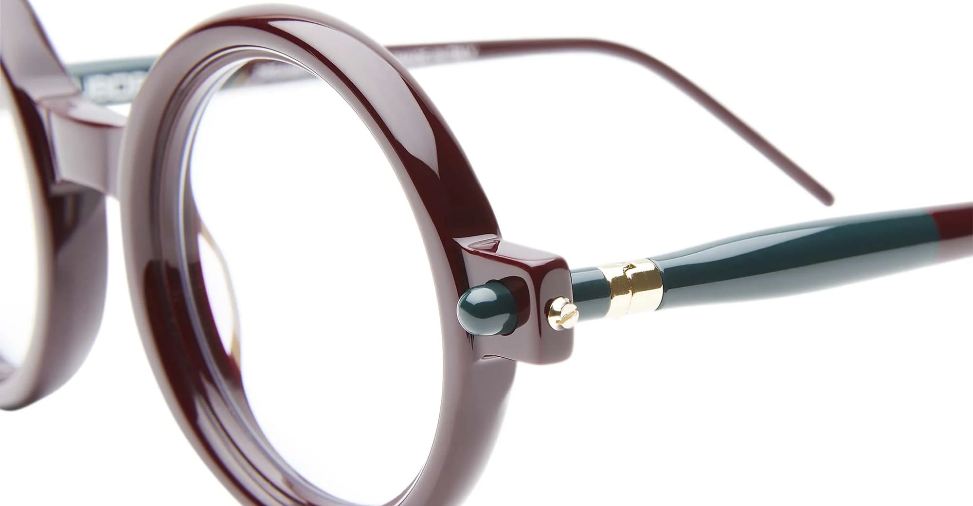 Ottica Mondello Roma - Kuboraum - KRO0P1DR000000OP - MASK P1 DR - BORDEAUX RX - Acetate - shape Round - burgundy - EYEWEAR - EYEGLASSES - Unisex,Uomo,Donna,Women,Men - lens Clear - Made In Italy