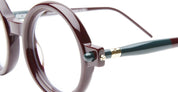 Ottica Mondello Roma - Kuboraum - KRO0P1DR000000OP - MASK P1 DR - BORDEAUX RX - Acetate - shape Round - burgundy - EYEWEAR - EYEGLASSES - Unisex,Uomo,Donna,Women,Men - lens Clear - Made In Italy