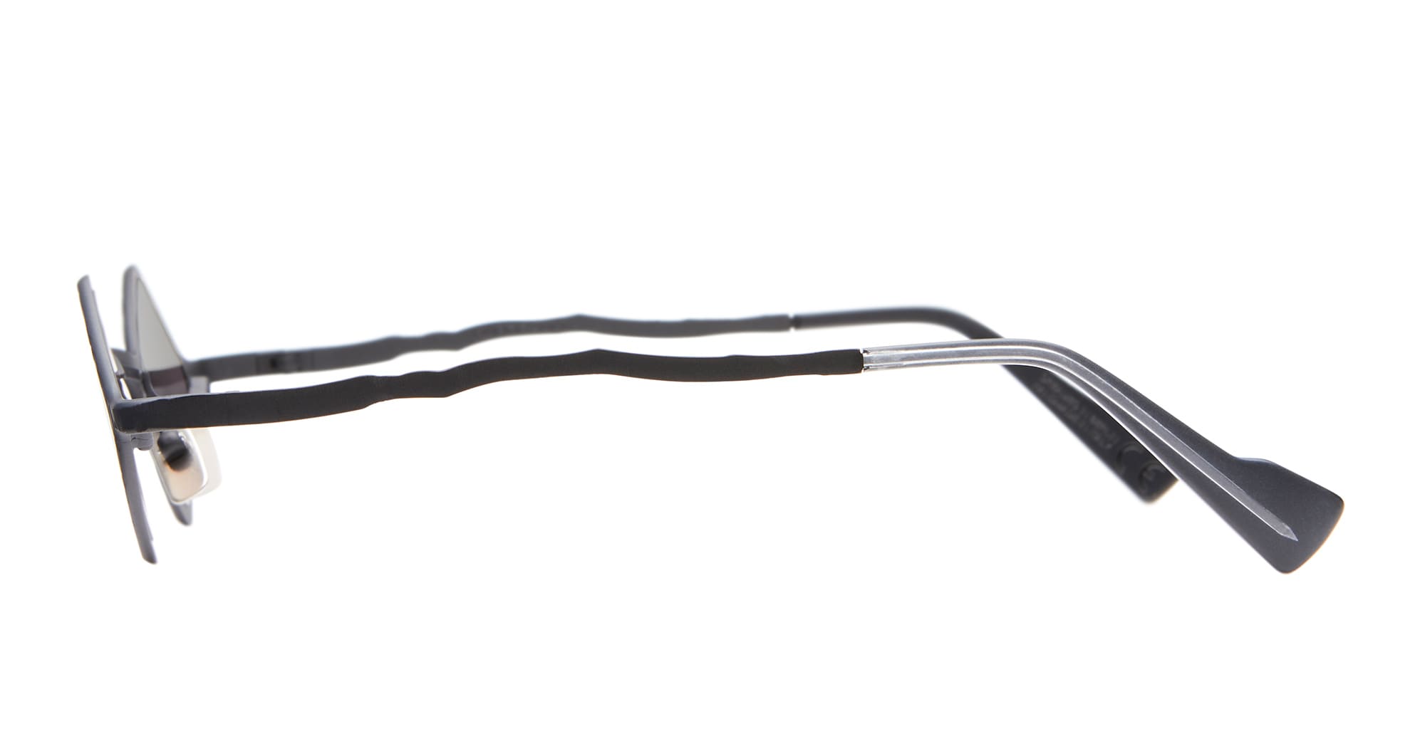 Ottica Mondello Roma - Kuboraum - KRSZ14BM0000002Y - MASK Z14 - BLACK MATT - metal, acetate - shape   - Black - EYEWEAR - SUNGLASSES - Uomo,Men - lens dark grey - Made In Italy