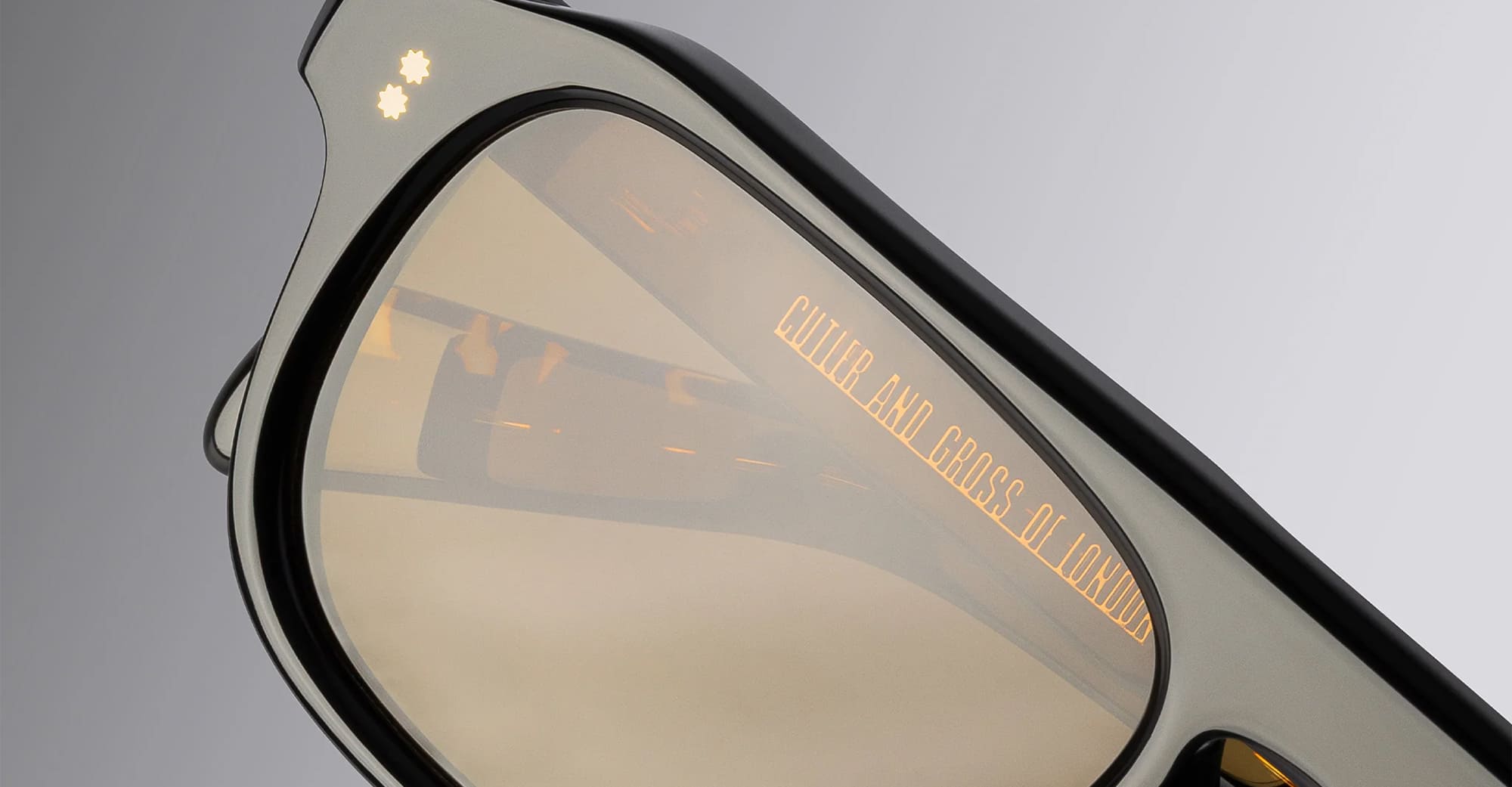 Ottica Mondello Roma - Cutler and Gross - CGSN-GR14-54-01 - GR14 - BLACK - Acetate - shape Pilot - Black - EYEWEAR - SUNGLASSES - Unisex,Uomo,Donna,Women,Men - lens Brown - Made In Italy