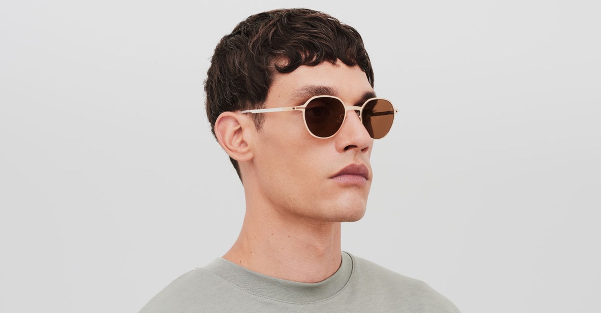 Ottica Mondello Roma - Mykita - 10091563 - ML18 - Light champagne /  Leica Brown 85 Lens - stainless steel - shape  - Gold - EYEWEAR - SUNGLASSES - Unisex,Uomo,Donna,Women,Men - lens  - Made In Germany