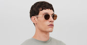 Ottica Mondello Roma - Mykita - 10091563 - ML18 - Light champagne /  Leica Brown 85 Lens - stainless steel - shape  - Gold - EYEWEAR - SUNGLASSES - Unisex,Uomo,Donna,Women,Men - lens  - Made In Germany