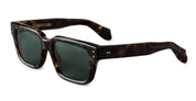 Ottica Mondello Roma - Cutler and Gross - CGSN-1434-53-02 - 1434 - HAVANA - Acetate - shape Squared - Black - EYEWEAR - SUNGLASSES - Unisex,Uomo,Donna,Women,Men - lens Green - Made In Italy