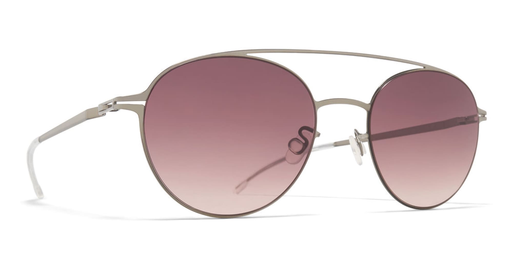  CEDAR BROWN GRADIENT - stainless steel - shape  - Silver - EYEWEAR - SUNGLASSES - Unisex,Uomo,Donna,Women,Men - lens  - Made In Germany