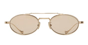 Ottica Mondello Roma - Cutler and Gross - CGST-1427-51-02 - LADBROKE 1427 - GOLD - Titanium - shape Oval - Gold - EYEWEAR - SUNGLASSES - Unisex,Uomo,Donna,Women,Men - lens light brown - Made In Japan