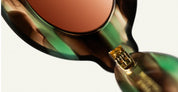 Ottica Mondello Roma - Paloceras - pebble-safari-tortoise-rx - PEBBLE - SAFARI TORTOISE RX - Acetate - shape Oval - green tortoise - EYEWEAR - SUNGLASSES - Unisex,Uomo,Donna,Women,Men - lens Gradient brown - Made In China