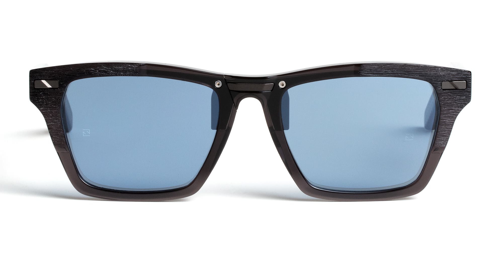  Blue Lens - Acetate - shape Squared - Black - EYEWEAR - SUNGLASSES - Uomo,Men - lens Blue - Made In Italy