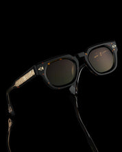Ottica Mondello Roma - T HENRI - TAE012 - TUATARA - PETRA - Acetate - shape Panto - Havana - EYEWEAR - SUNGLASSES - Unisex,Uomo,Donna,Women,Men - lens Gradient green - Made In Japan