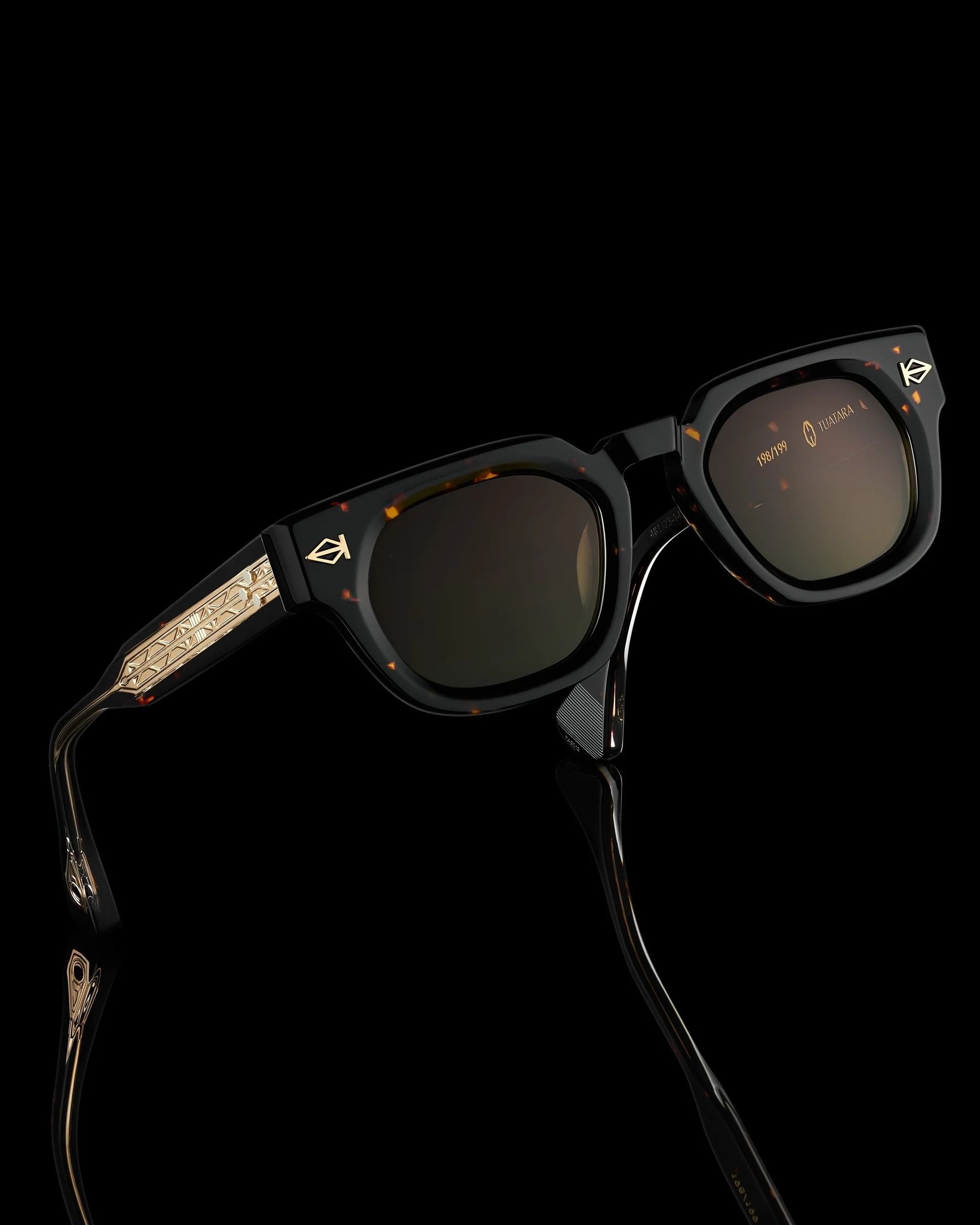 Ottica Mondello Roma - T HENRI - TAE012 - TUATARA - PETRA - Acetate - shape Panto - Havana - EYEWEAR - SUNGLASSES - Unisex,Uomo,Donna,Women,Men - lens Gradient green - Made In Japan