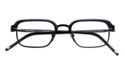 Ottica Mondello Roma - Jacques Marie Mage - JMMCMRX-19J - COMANCHE - CORBEAU RX - Titanium - shape Rectangular - Black - EYEWEAR - EYEGLASSES - Unisex,Uomo,Donna,Women,Men - lens Grey - Made In Japan