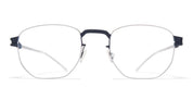 Ottica Mondello Roma - Mykita - 10090337 - ROSCOE - INDIGO / SILVER RX - stainless steel - shape  - Silver, blue - EYEWEAR - EYEGLASSES - Unisex,Uomo,Donna,Women,Men - lens  - Made In Germany