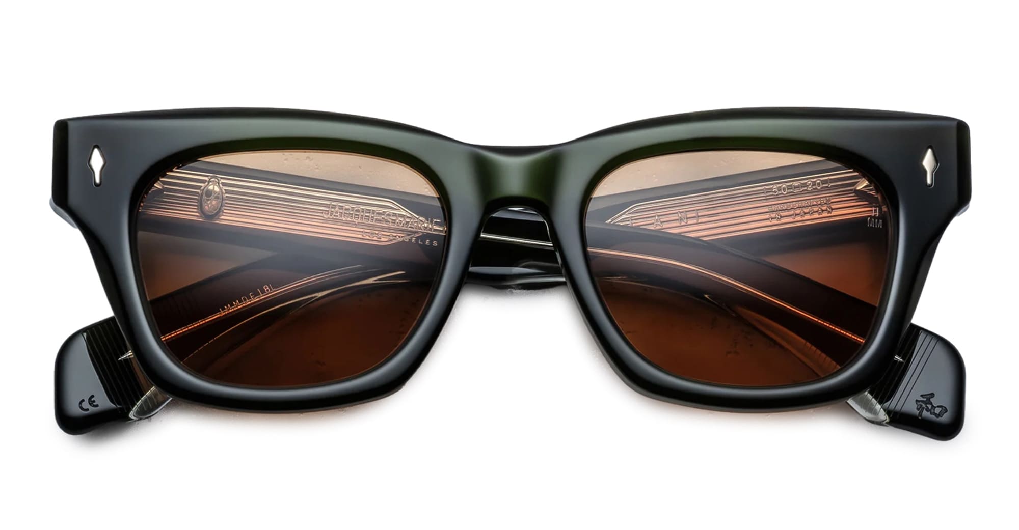 Ottica Mondello Roma - Jacques Marie Mage - JMMDE-18L - DEALAN - BORNEO - Acetate - shape  - Black - EYEWEAR - SUNGLASSES - Unisex,Uomo,Donna,Women,Men - lens  - Made In Japan