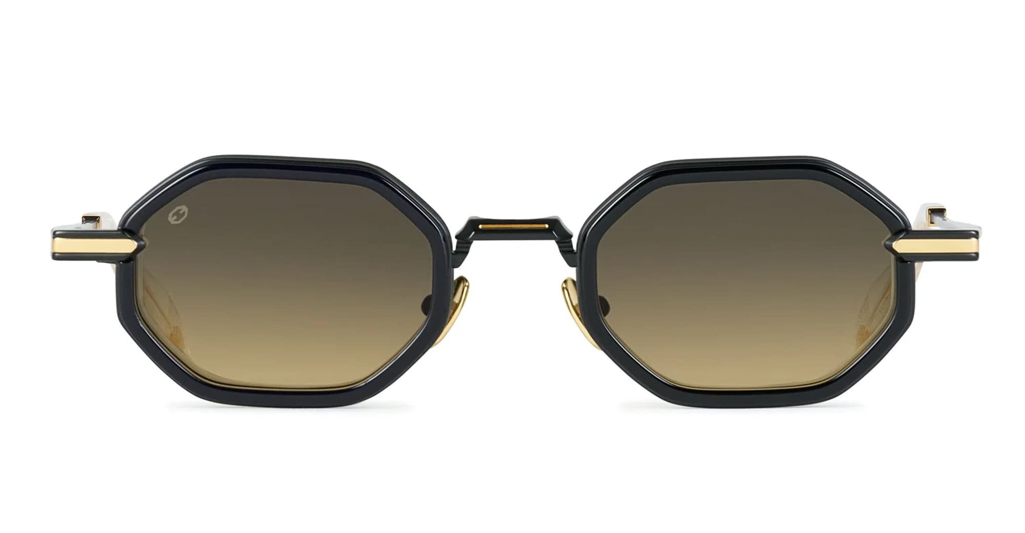 Ottica Mondello Roma - T HENRI - SQMC - SQUADRA - TRAVERSE - Acetate, titanium - shape  - Black, gold - EYEWEAR - SUNGLASSES - Unisex,Uomo,Donna,Women,Men - lens gradient yellow - Made In Japan
