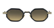 Ottica Mondello Roma - T HENRI - SQMC - SQUADRA - TRAVERSE - Acetate, titanium - shape  - Black, gold - EYEWEAR - SUNGLASSES - Unisex,Uomo,Donna,Women,Men - lens gradient yellow - Made In Japan