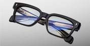 Ottica Mondello Roma - Jacques Marie Mage - JMMMLXRX-18V - MOLINO 55 - VENOM RX - Acetate - shape Rectangular - Black - EYEWEAR - EYEGLASSES - Unisex,Uomo,Donna,Women,Men - lens Clear - Made In Japan