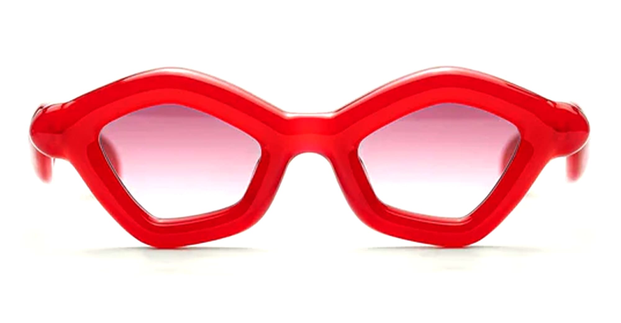 Ottica Mondello Roma - Paloceras - pebble-velvet-rouge-dx - PEBBLE - VELVET ROUGE DX - Acetate - shape Cat-eye - red - EYEWEAR - SUNGLASSES - Unisex,Uomo,Donna,Women,Men - lens Gradient pink - Made In China