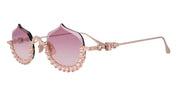 Ottica Mondello Roma - Anna-Karin Karlsson - S232-7703 - CRYSTAL MERINGUE - Rose Gold - Titanium - shape Oval - rose gold - EYEWEAR - SUNGLASSES - Donna,Women - lens Pink - Made In Japan