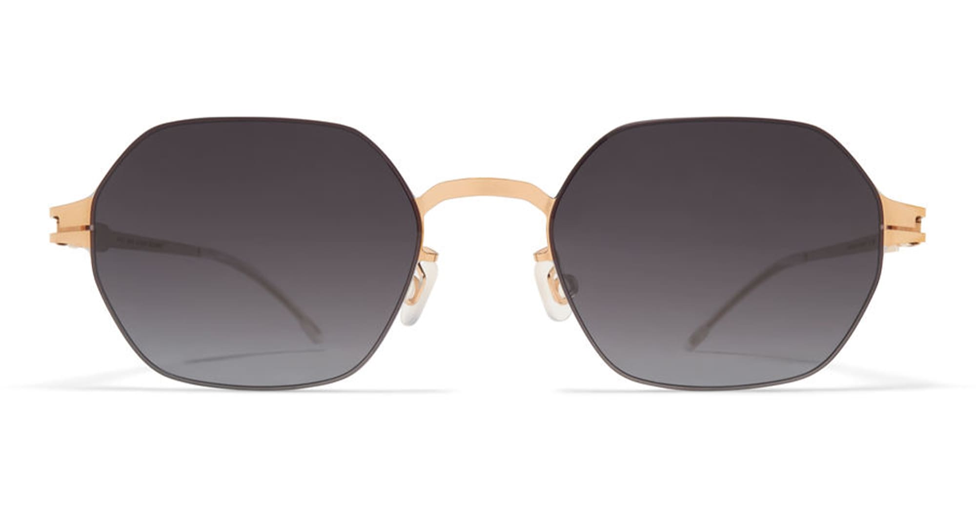 Ottica Mondello Roma - Mykita - 10091524 - HAMISH - SILVER / CHAMPAGNE GOLD - stainless steel - shape Hexagonal - silver, gold - EYEWEAR - SUNGLASSES - Unisex,Uomo,Donna,Women,Men - lens Gradient grey - Made In Germany