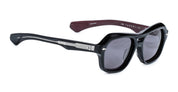Ottica Mondello Roma - Jacques Marie Mage - JMMTAM-6P - TAMERLIS - BLOODSTONE - Acetate - shape Squared - Black, Red - EYEWEAR - SUNGLASSES - Unisex,Uomo,Donna,Women,Men - lens Grey - Made In Japan